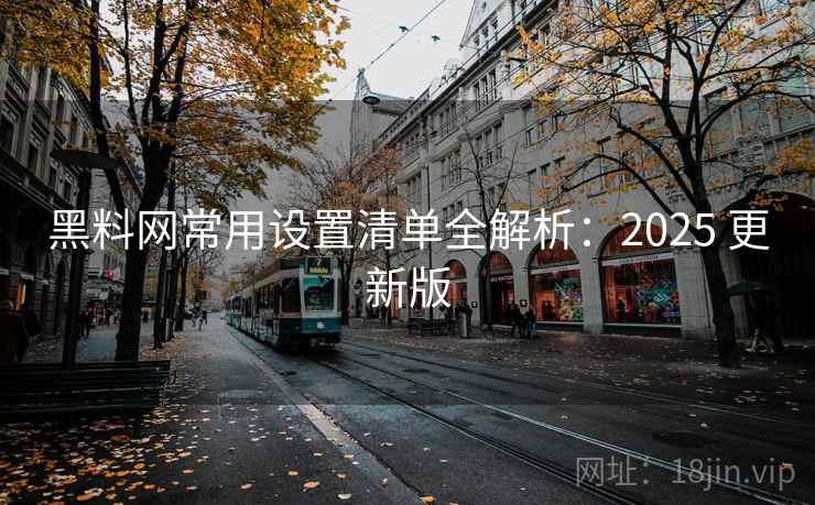 黑料网常用设置清单全解析：2025 更新版  第2张