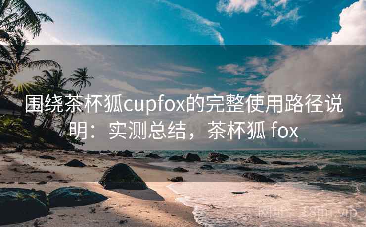 围绕茶杯狐cupfox的完整使用路径说明：实测总结，茶杯狐 fox