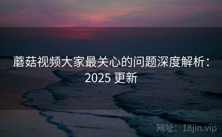 蘑菇视频大家最关心的问题深度解析:2025 更新 第2张 蘑菇视频大家最关心的问题深度解析:2025 更新 第2张